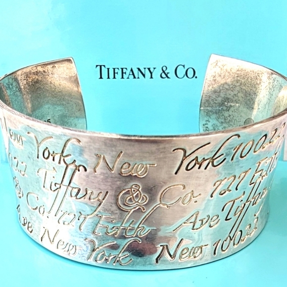 Tiffany &  Co. Notes Cuff Braclet Sterling .925 - Picture 1 of 8